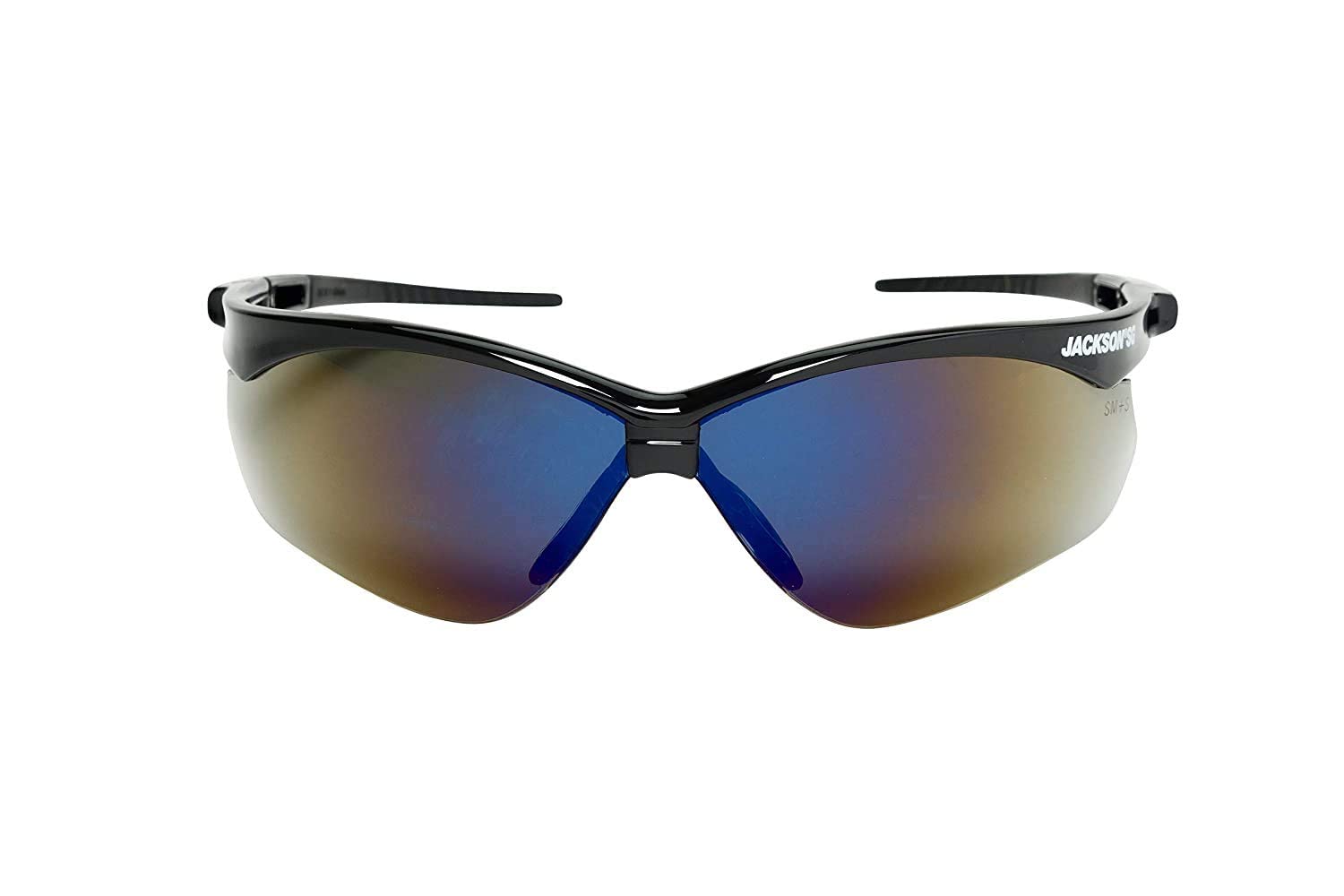 Jackson Safety Leichte ultrastarke Schutzbrille mit flexiblem Nasensteg, Anti-Kratz-Beschichtung, 12 Paar/Etui