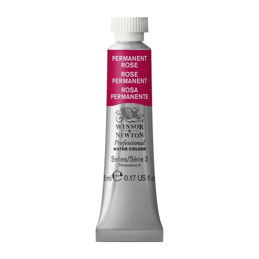 Winsor & Newton Professional Water Colour Paint, 0.17-oz Tube, Permanent Rose