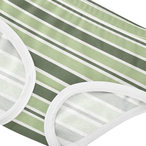 Green Stripe Toddler Girls's Underwear 2T 23008684