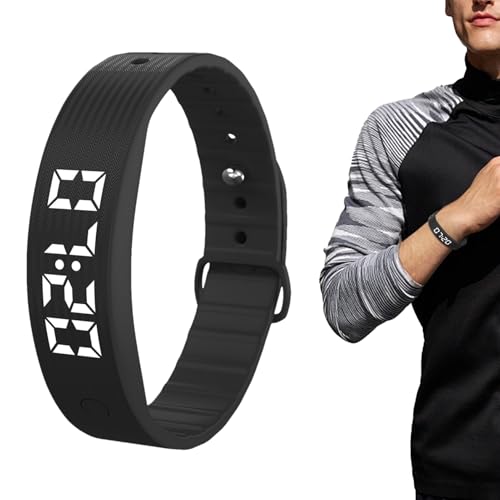 Alarma de muñeca vibratoria - Temporizador de vibración silenciosa | Pulsera inteligente con recordatorio de sueño | Pulsera de alerta de vibración ajustable con función de alarma para niños, parejas,