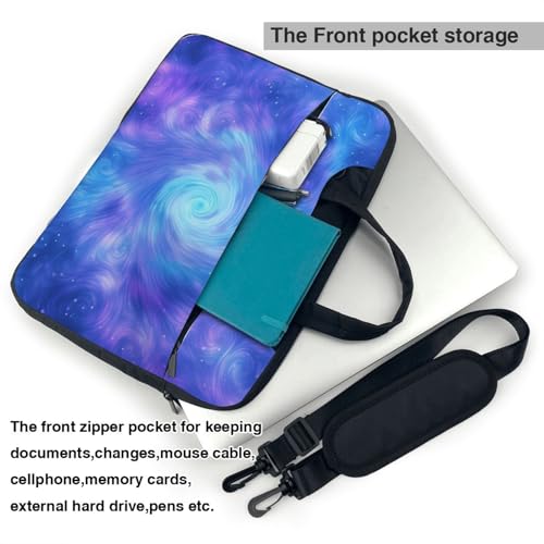 Bolso para portátil 14 pulg impermeable color azul y púrpura miniatura 6
