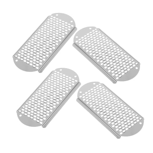 MOLUCKFU 4pcs Stainless Steel Foot File Remover Tools for Softening Hard Skin Durable Foot Skin Scraper