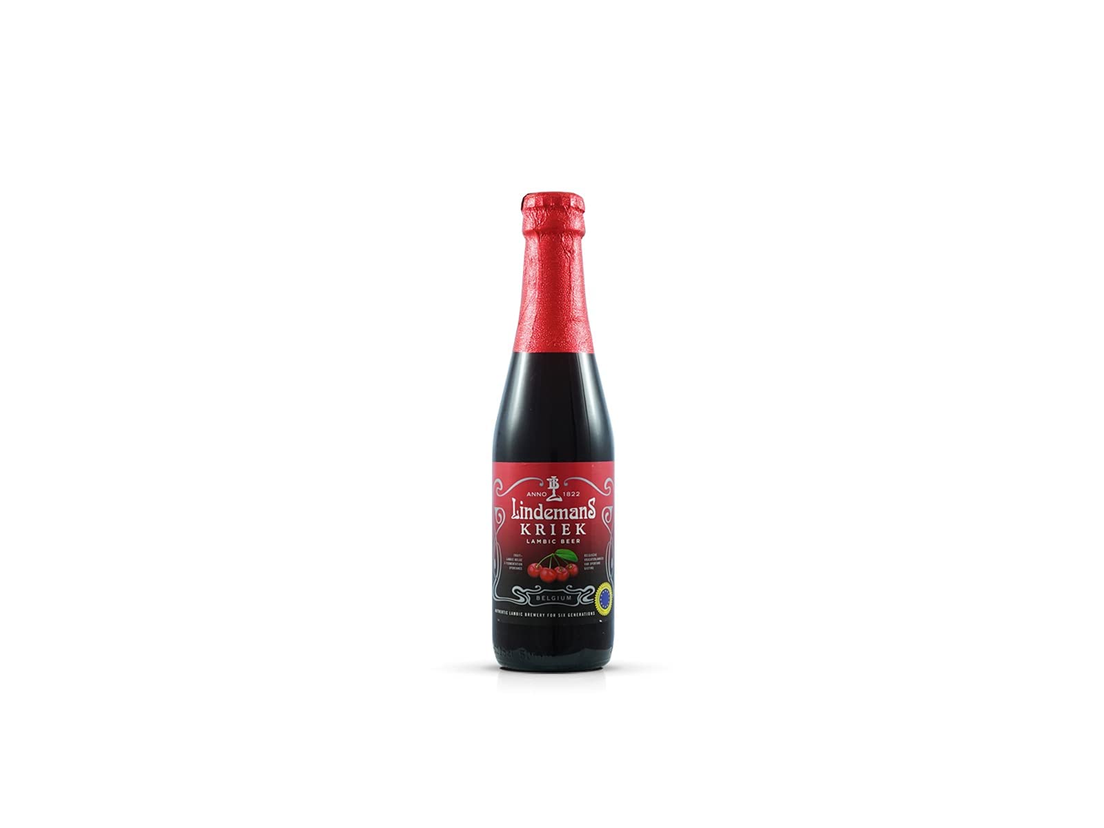 Lindemans Kriek Paket, 12 x 0,25l Flaschen belgisches Kirschbier inc. MEHRWEGPFAND mit 3,5% Vol.