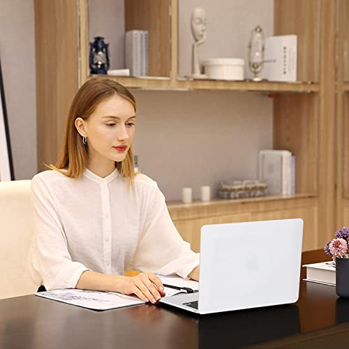 Image of MOSISO Compatible with MacBook Air 13 inch Case M5 2026 M4 2025 M3 M2 2024-2022 A3449 A3240 A3113 A2681, Hard Shell&Keyboard Cover&Screen Film&Type C for MacBook Air 13.6 inch Case, White