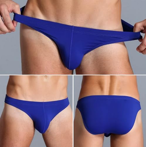 Men's Briefs Ice Silk Ultra-thin Underpants Sexy Elastic Bikini Underwear3