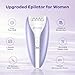 Silent Epilator for Women, 2-Speed Facial & Body Hair Remover, Smooth Glide Technology, for Face, Legs, Bikini & Arms
