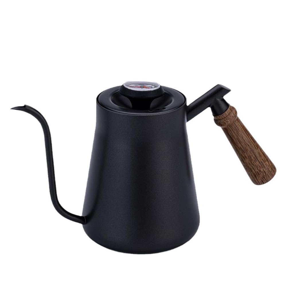 CTRLZS Wooden Handle Hand Brewing Kettle Home Narrow Mouth Kettle Drip Coffee Hand Brewing Kettle B
