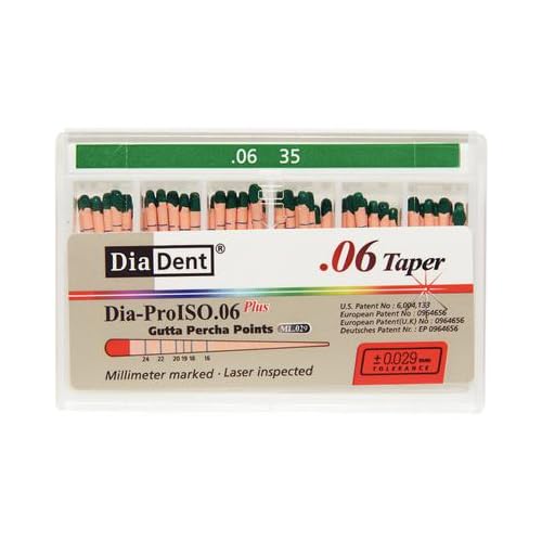 DiaDent ML116-607 Dia-ProISO GT Gutta Percha Points .06#35 60/Bx