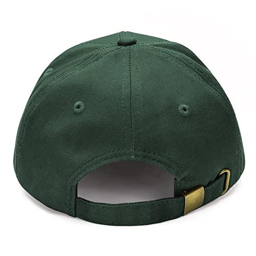 Breampot Baseball Cap Herren Damen Unisex Kappe Verstellbar Baseboard Baseballkappe Mütze Outdoor Baseballkappe (Dunkelgrün)