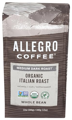 Allegro Coffee, Organic, Italian Roast, Whole Bean, 12 oz