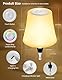 LED Akku Flaschenlampe, IP54 Flaschenlampe Aufsatz LED, 7 Modi Stufenlos Dimmbare Licht, 5200mAh Dimmbar Flaschenlicht, Touch Control Tischlampe Kabellos für Partys Restaurants Schlafzimmer (Weiß)