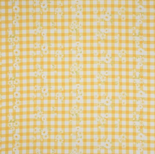 Image of THE HOME STYLE Super Soft Glace Cotton King Size Printed Pillow Covers ll Pillow Cases ll Set of 2 Piece- 18 inchx 28 inch Inches (Daisy Sunshine Check)