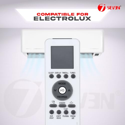 Image of 7SEVEN Compatible with Electrolux AC Remote Control GZ-39GB Model 48 Suitable for Split and Window 1 1.5 2 Ton Air Conditioner Remote - Match Each Keys Exactly to Replicate Genuine Remote Function