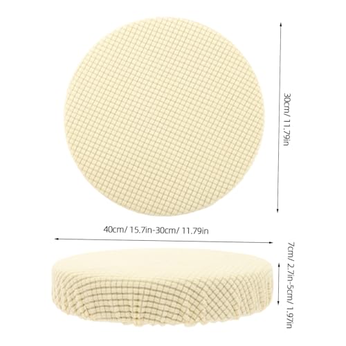 Wakauto 1pc round stool cover furniture protection lounge chair outdoor black outdoor chair bar stool bar stool covers round stool seat covers Indoor Chair Cover Garden Chair Cover swing