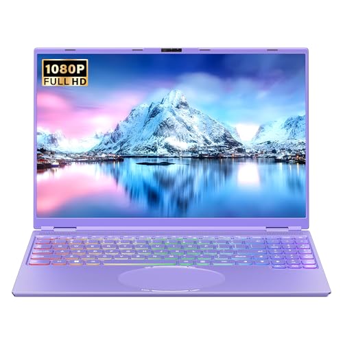 Image of 16 inch Ultra Slim Purple Laptop for Students & Business Professionals