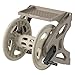 Suncast Handler 200 Foot Resin Wall Mounted Outdoor Garden Hose Reel, Taupe
