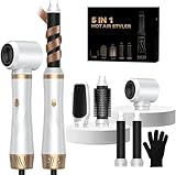 Airstyler 5 in 1 Spazzola Soffiante Air Styler set Hair Styler Airbrush Ferro a ricciolo Spazzola Soffiante Spazzola Lisciante per Capelli, Kit di parrucchiere per asciugare