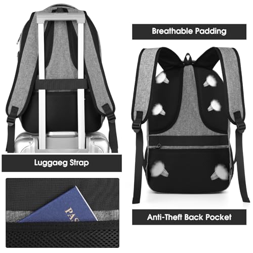 Image of BIKROD Backpack for Men and Women, Backpacks for School Teens, Travel Laptop Backpack Fits 15.6 Inch Laptop, Water Resistant College Bookbag