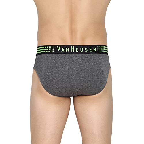 Image of Van Heusen Men Anti Bacterial Briefs - 100% Combed Cotton - Pack of 2 - Colour Fresh, Moisture Wicking