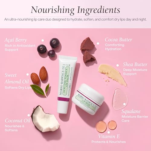 Mario Badescu Lip Mask, Overnight Lip Treatment Enriched With Skin Softening Coconut Oil and Hydrating Shea Butter - Imagem 4