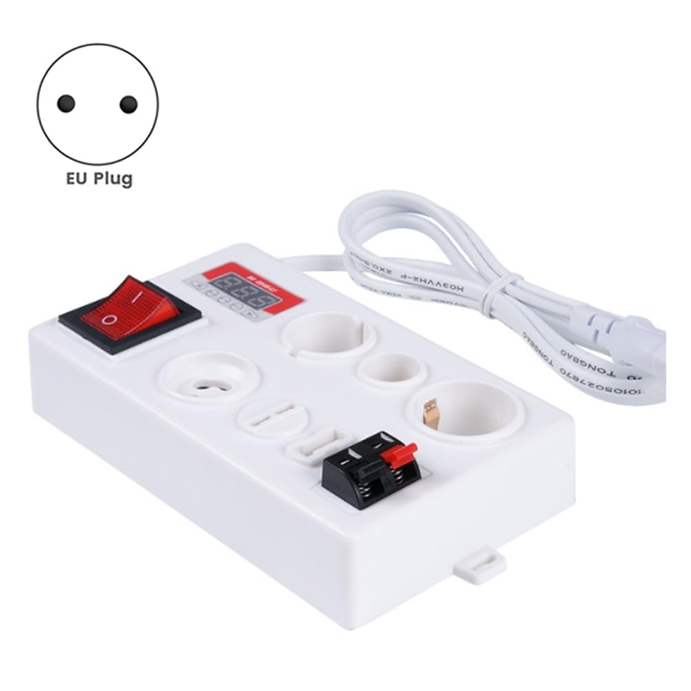 Testeur de Lampe Ampoule E27 B22 E14 LED Lumière Tension Puissance Boîte de Test avec Affichage de Puissance PRISE de L'UE