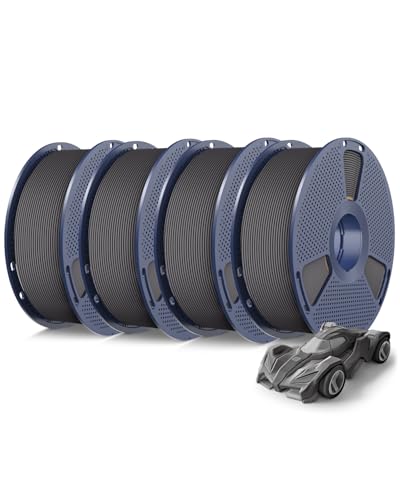 SUNLU High Speed PETG Filament 1.75mm Grey 4KG Bundle 4 Pack