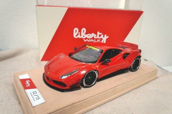 Amazon | Liberty WALK フェラーリ 488 1/18 ミニカー 赤 リバティー