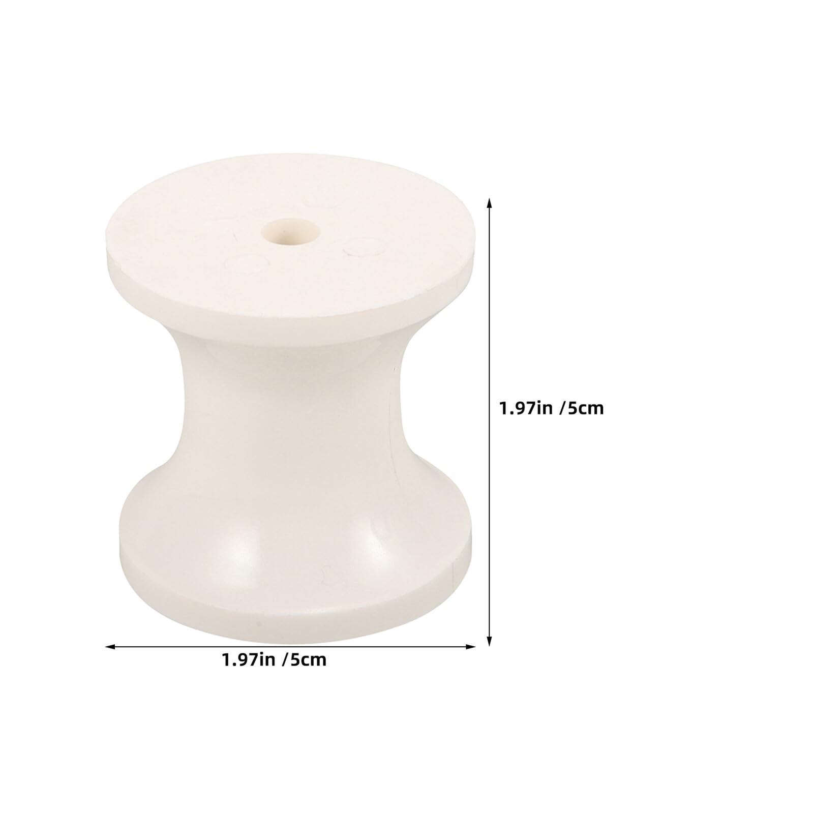 GANAZONO 4pcs Rouleaux de Remorque de Bateau en Plastique Blanc, Capacité de Charge Élevée, Installation Rapide, Accessoires pour Environnements Côtiers
