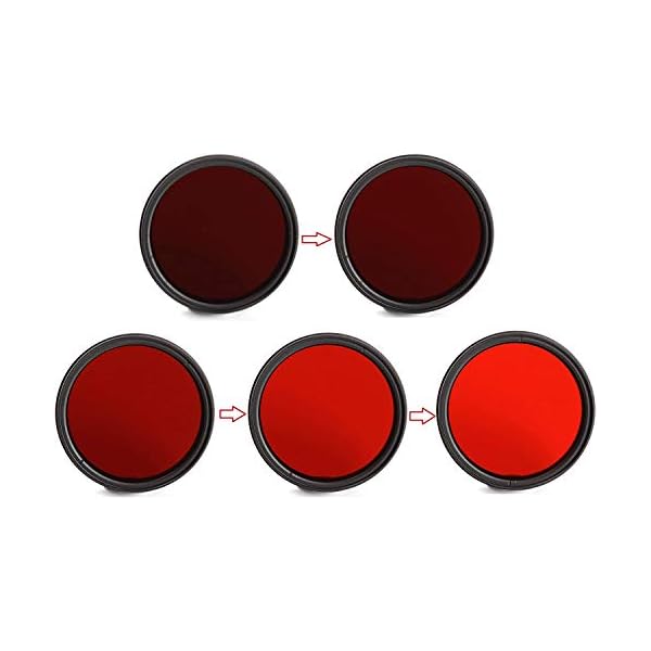 Fotga 67mm Six-in-One einstellbarer Infrarot-IR-Pass X-Ray Objektivfilter 530nm bis 757nm – Bild 3