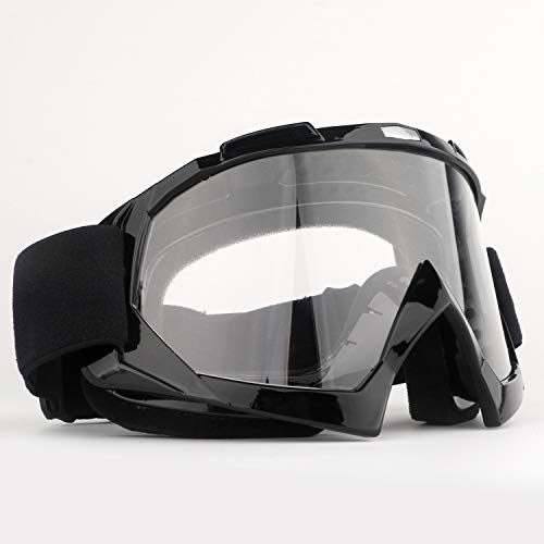 Motorcycle Goggles ATV Dirt Bike Anti Scratch Motocross UV400 Protect Bendable Eyewear Off Road Dust proof Anti Fog Riding Goggles with Adjustable Strap &Color Lens for Adult Youth - Thumbnail 3
