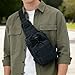 boxoon Tactical Sling Backpack, Molle Shoulder Bag For Men, Small Pack, Black Sports Outdoor Use