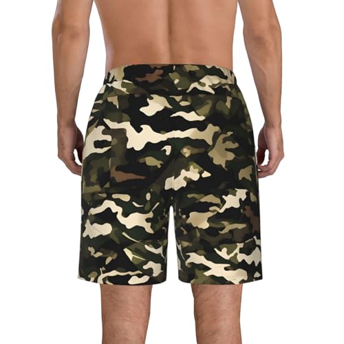 Camo Print Stylish Beach Shorts Swim Trunks Lightweight Breathable Summer Outdoor Activities3