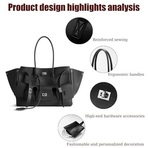 Fashionable Retro Genuine Leather Motorcycle Bag Large Capacity Cowhide tote bag Commuter Shoulder Bag3