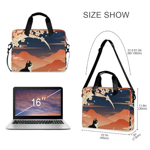 Bolso bandolera para laptop 15.6 pulgadas con asa y correa miniatura 5