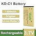 SHIQUN 6 Packs KD-C1 Battery 1500mAh Li-ion Battery for Two Way Radio KB-5C RT22 KD-C10 RT15 KD-C51 KD-C52 Replacement Compatible with GT-22 LT-316 RT19 LT-316 Accessories