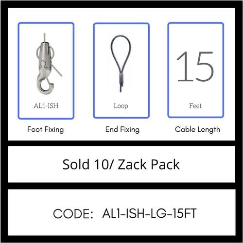 GRIPPLE UL Approved Angel Integrated Hook Hanger, Sold 10/Zack Pack, Made in USA 9 (AL1-ISH-LG-15FT)