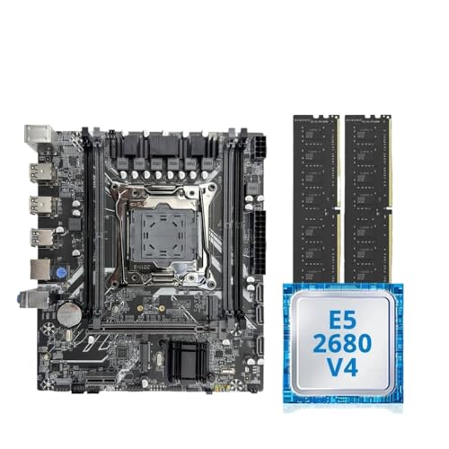 64GB V4 2680 E5 with CPU Dual Set Motherboard X99 v4 E5-2680 Xeon + マザーボード X99-A ASUS DDR4 2400mhz Ram マザーボード