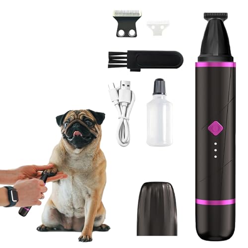 Recortador Eléctrico Para Patas De Perro | Kit De Cuidado Recortadora Cortauñas Canino - Máquina Eléctrica Para Orejas Cara Uñas Mascotas