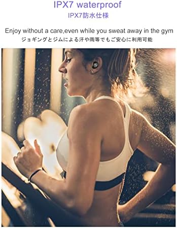 Amazon Brand - Eono True Wireless Earbuds - Eonobuds4 Bluetooth 5.2 Headphones in ear IPX7 Waterproof Wireless Earphones USB-C charging Sport Wireless Headphones with Metal Charging Case(Black)