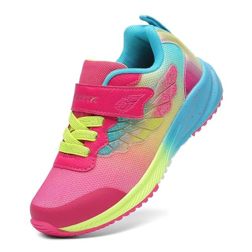GEERX Joy Kids Sneakers Girls Toddler Little Kid Athletic Lightweight Running Training Tennis Shoes
