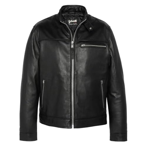 Blouson en cuir Noir Homme Schott Blouson WILLIAM