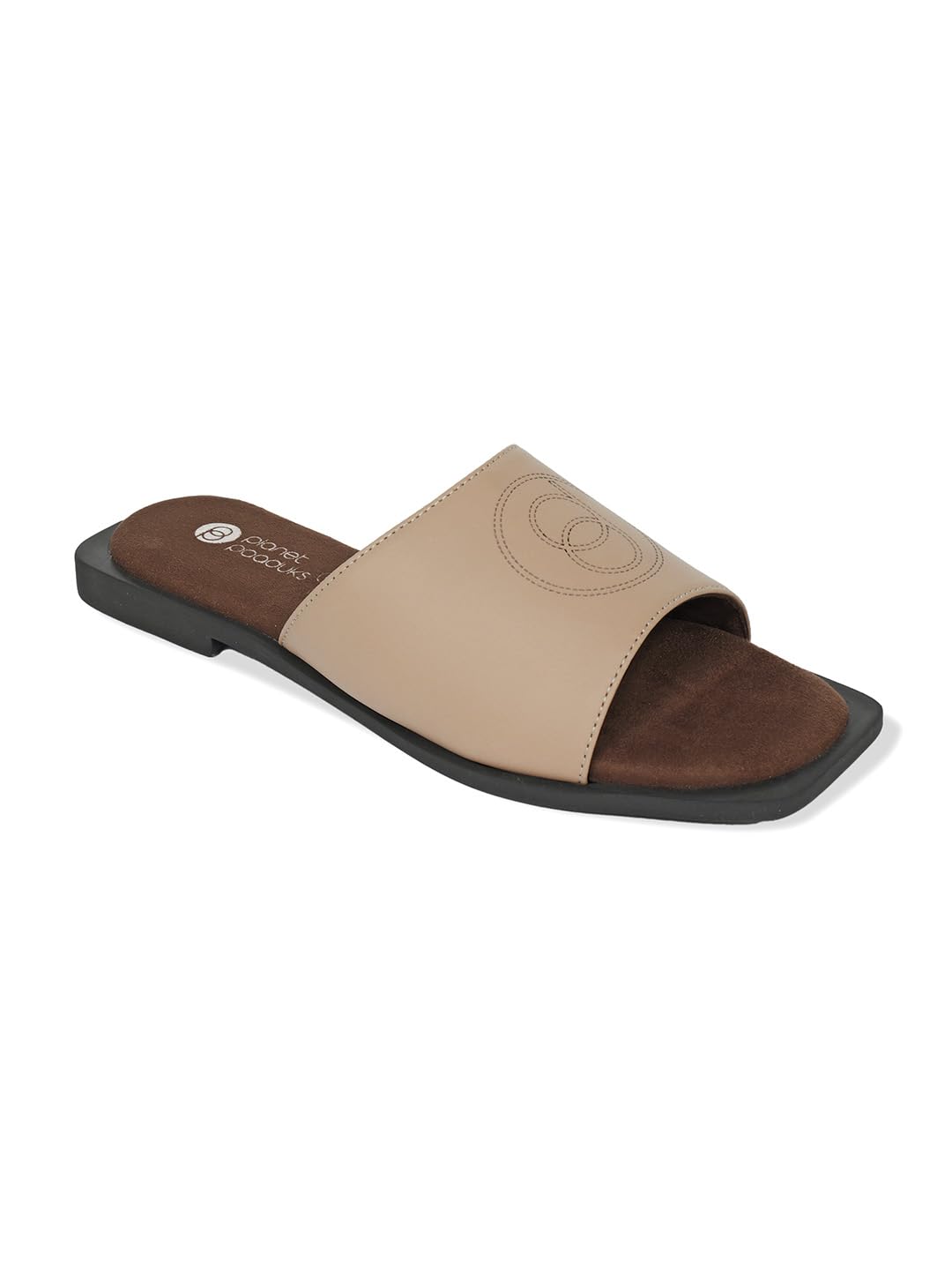Luna Women's Slides | Lightweight Comfortable Slip-On Sandals | Open Toe Casual Flats | Lightweight Soft Footbed Casual Footwear-image-4