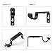 Anndason Heavy Duty Curtain Rod Brackets for 3/4 or 5/8 Inch Rod, Black Color, (Set of 8)