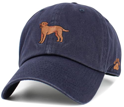 Image of KBETHOS Dog Cat Mom Dad Theme Womens Baseball Cap Distressed Vintage Unconstructed Embroidered Patch Hat