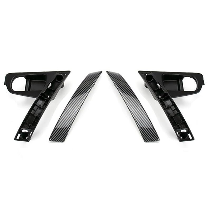 Poignées Intérieures Voiture Pour Nissan Pour Qashqai Pour J10 2007-2015 Voiture En Fiber Carbone Poignées Porte Intérieures Base Poignée Porte Intérieure Garniture Couverture Poign Porte Voiture ( Si