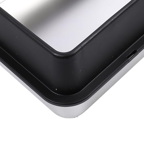 Arenero grande de acero inoxidable para gato con filtro y diseño superior miniatura 2