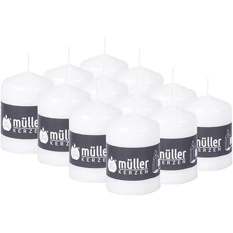 Bougies Blanches Cylindriques Müller Cover