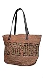 cabasse antigua mt31  Sac Cabas Raphia Marron