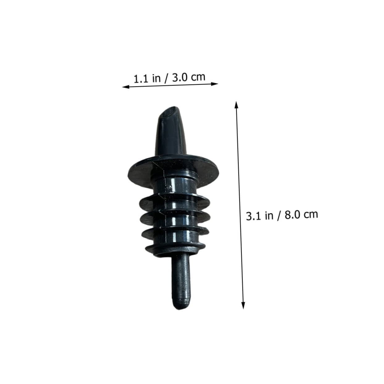 Unomor 10pcs Plastic Wine Pourers Liquor Bottle Stoppers with Precision Design for Easy Pouring and Minimal Overflow for Home and Bar Use