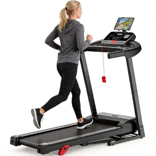 Image of 320LBS Portable Walking Jogging Treadmill with LCD Dispaly for Home and Office